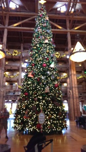 Christmas Tree at  Disney's Wilderness Lodge Resort, Walt Disney World 2013